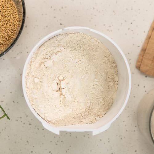 NutriMill Impact Compact High Speed Electric Grain Mill for Fresh Flour Wheat Grinder with Stainless Steel Milling Heads