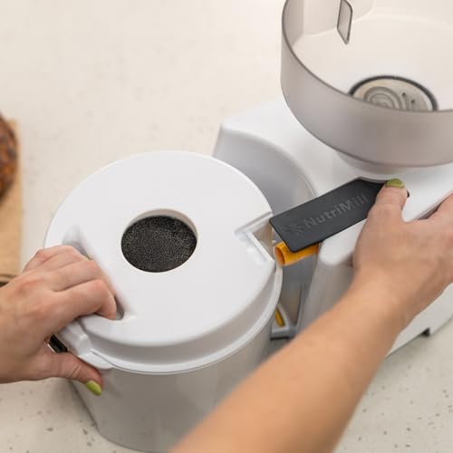 NutriMill Impact Compact High Speed Electric Grain Mill for Fresh Flour Wheat Grinder with Stainless Steel Milling Heads