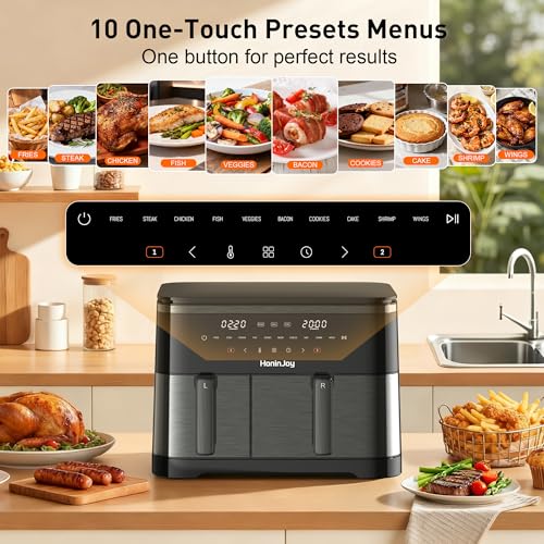 HoninJoy Large Dual Basket Air Fryer