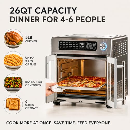 Emeril Lagasse 26QT French Door Multi-Function Air Fryer Toaster Oven