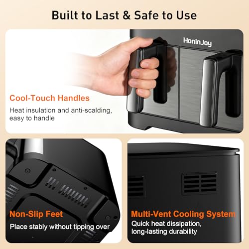 HoninJoy Large Dual Basket Air Fryer
