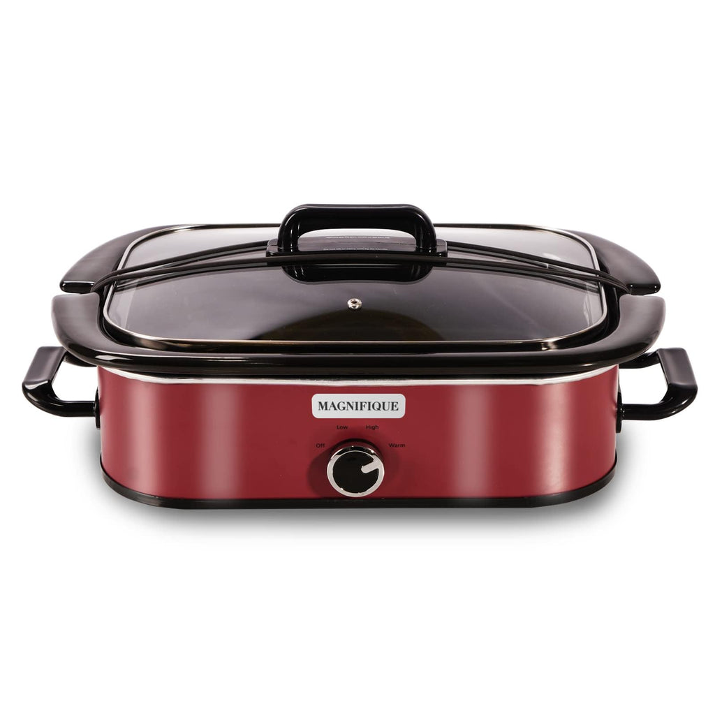 MAGNIFIQUE 4 Quart Claypot Multi-Cooker, with 8-in-1 Casserole Programmable Slow Cooker