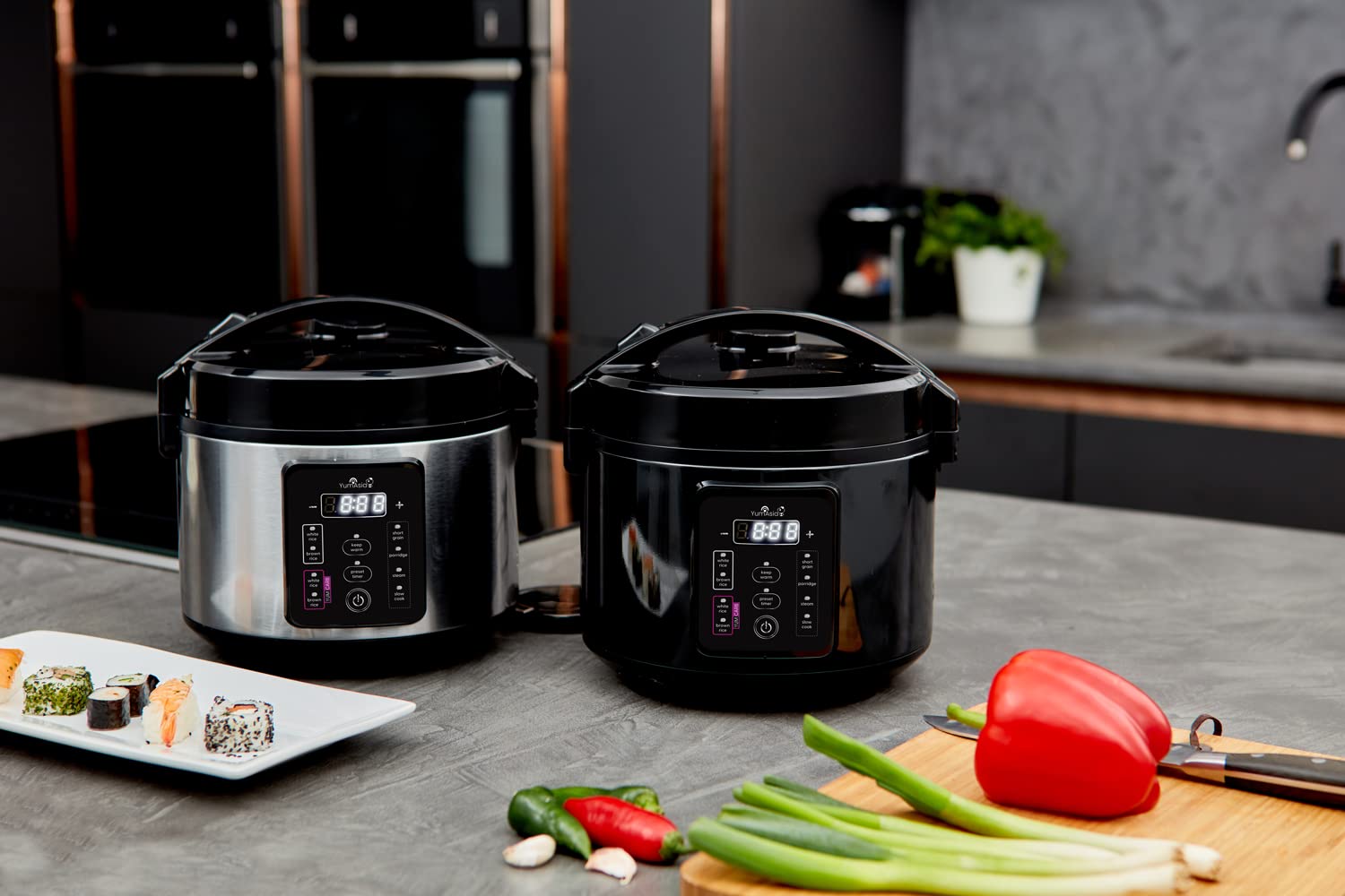Yum Asia Kumo YumCarb 5.5-Cup Fuzzy Logic Rice Cooker