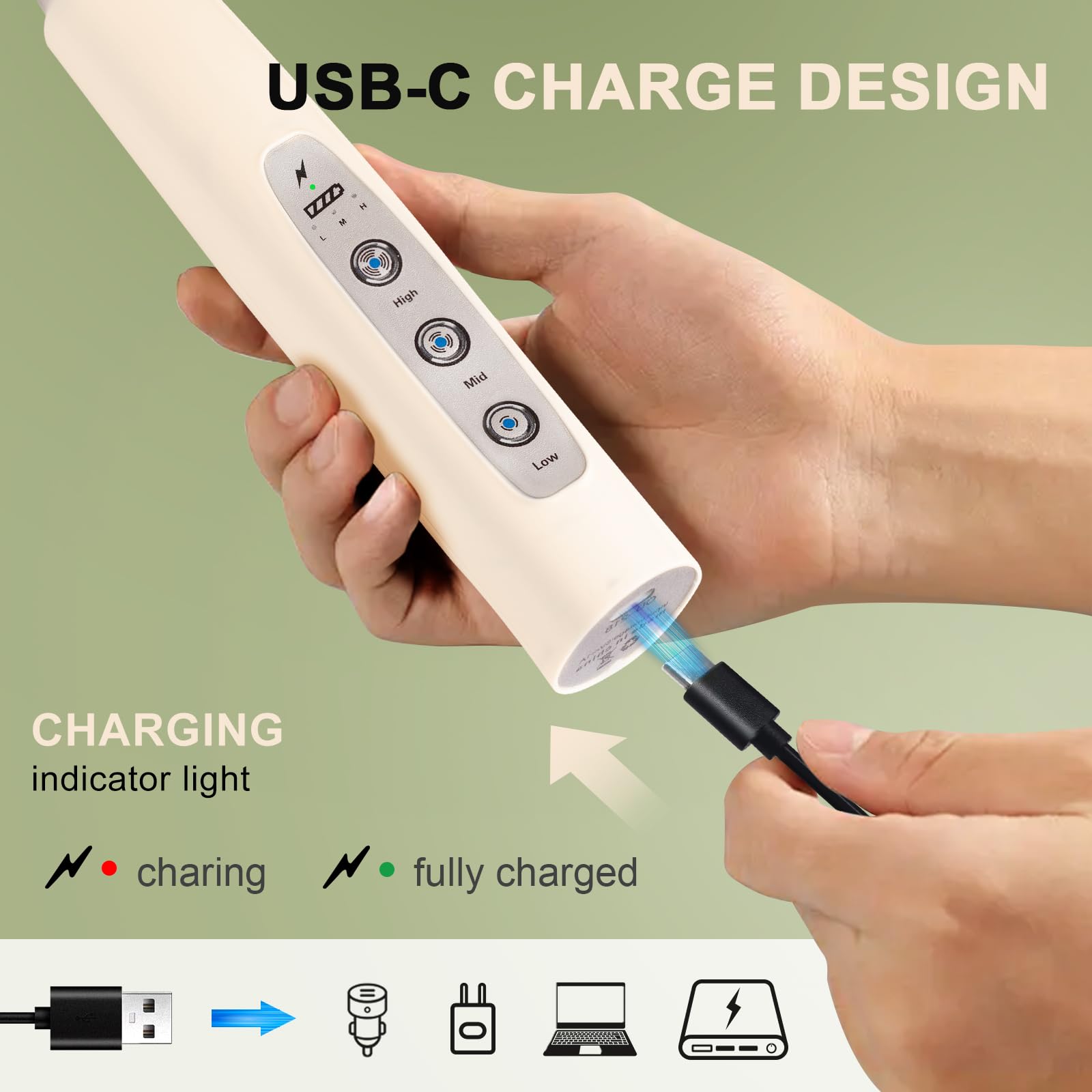 YUSWKO Rechargeable Handheld Milk Frother Wand for Coffee