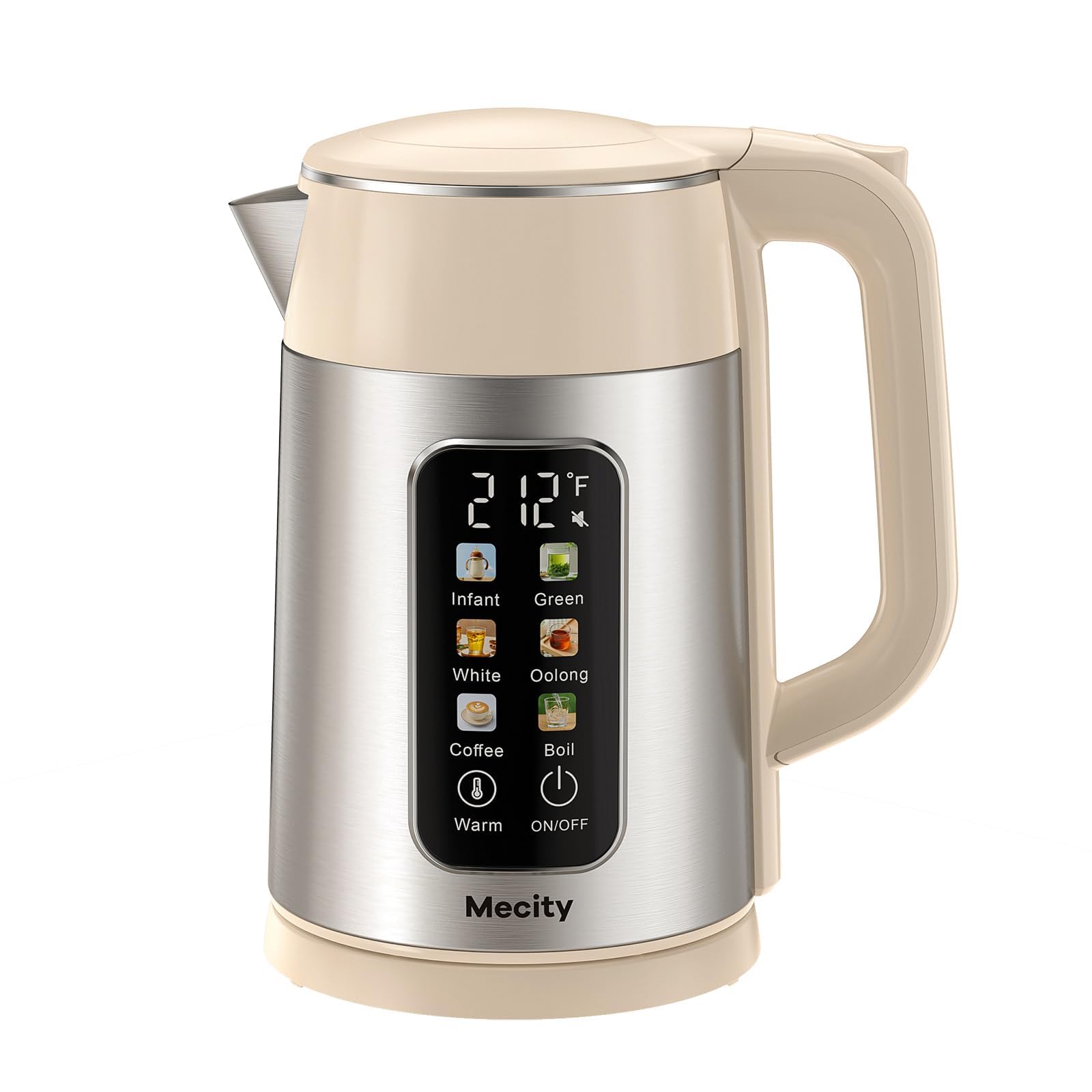 Mecity Electric Kettle 1.7 Liter Water Boiler with Temperature Control