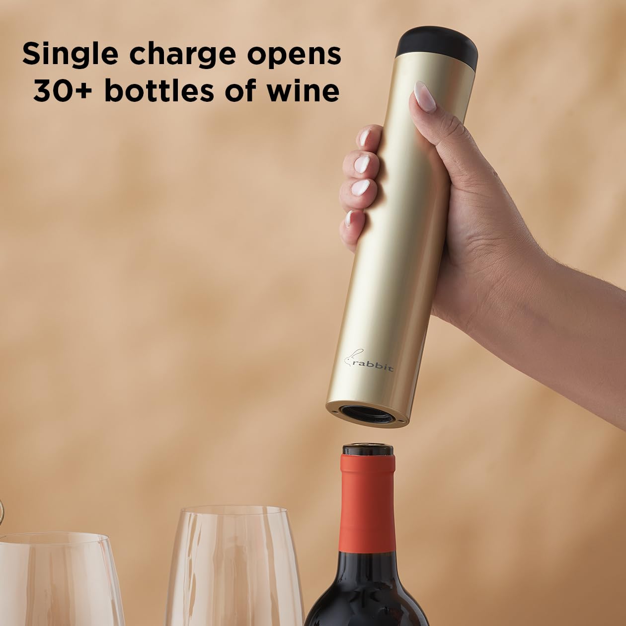 Rabbit Automatic Electric Wine Bottle Corkscrew Opener