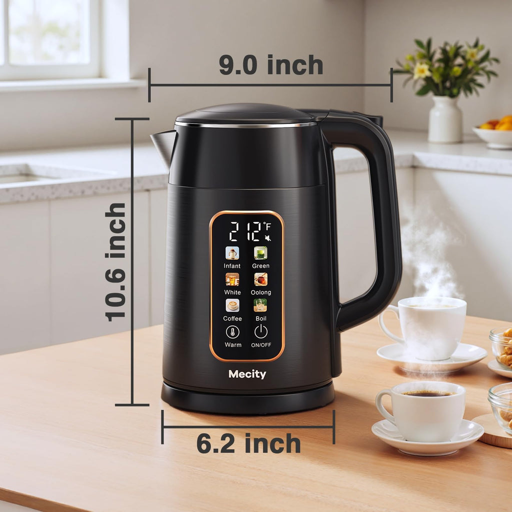 Mecity Electric Kettle 1.7 Liter Water Boiler with Temperature Control