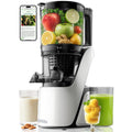 Canoly C16 Cold Press Juicer, 6" Extra Wide Feed Chute, 3-IN-1 Strainers (Juice & Sorbet & Nut Milk), Powerful AC Brushless Motor, Self Precut System, Juicer Machines with BPA-Free