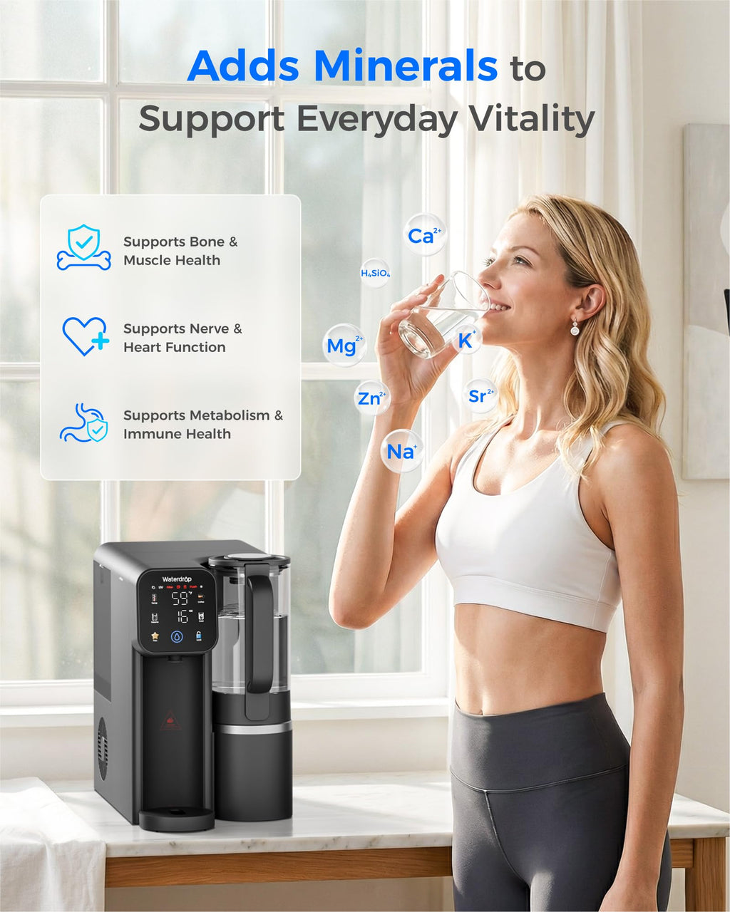 Waterdrop M6 & G2 Reverse Osmosis System, Black