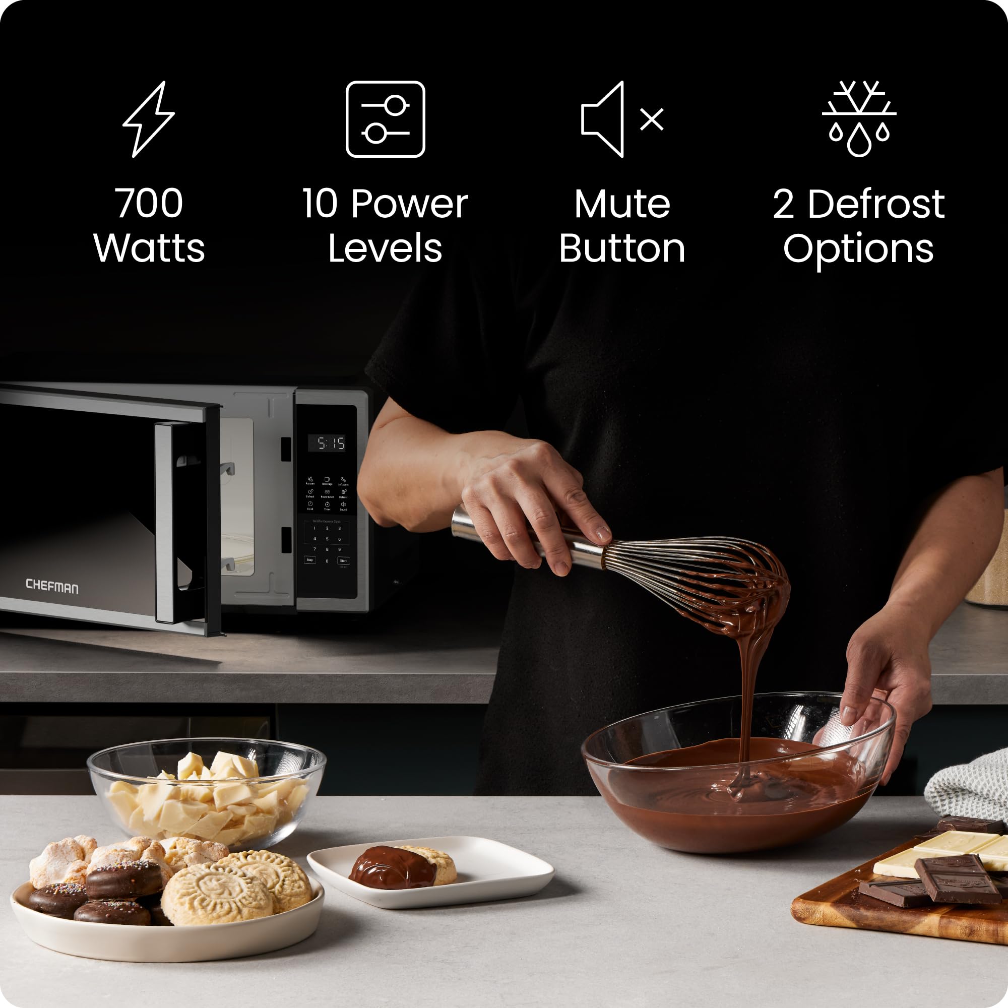 Chefman Countertop Microwave Oven cook