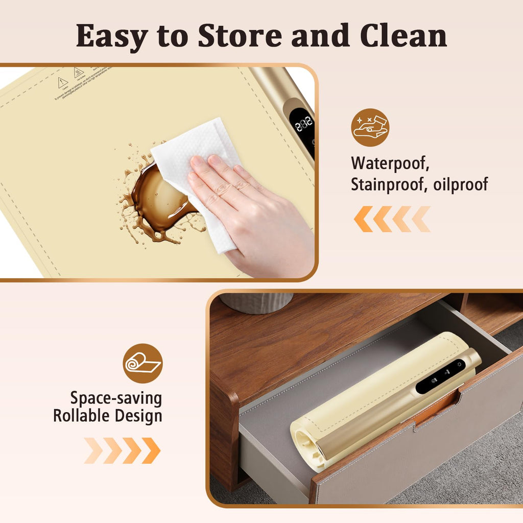 Newise Graphene Electric Food Warming Mat with 6 Heat Settings