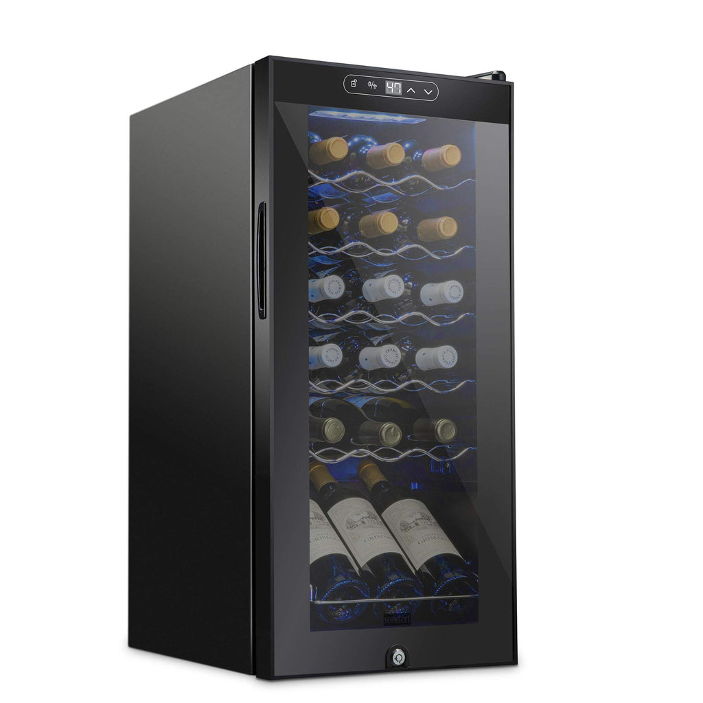 SCHMÉCKÉ Freestanding Wine Cooler Refrigerator with Lock
