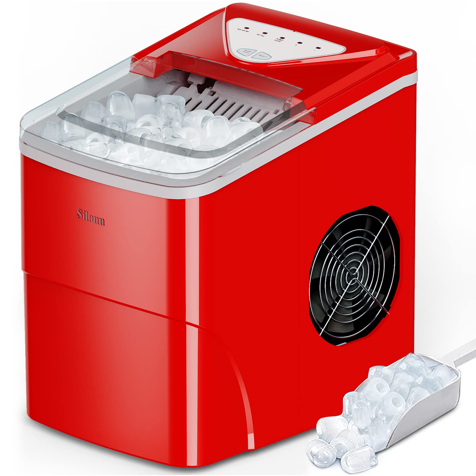 43-Lb Countertop Nugget Ice Maker with Self-Cleaning
