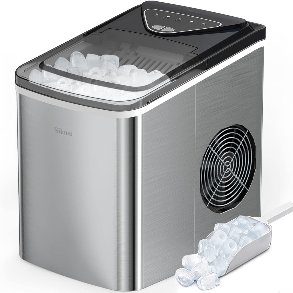43-Lb Countertop Nugget Ice Maker with Self-Cleaning