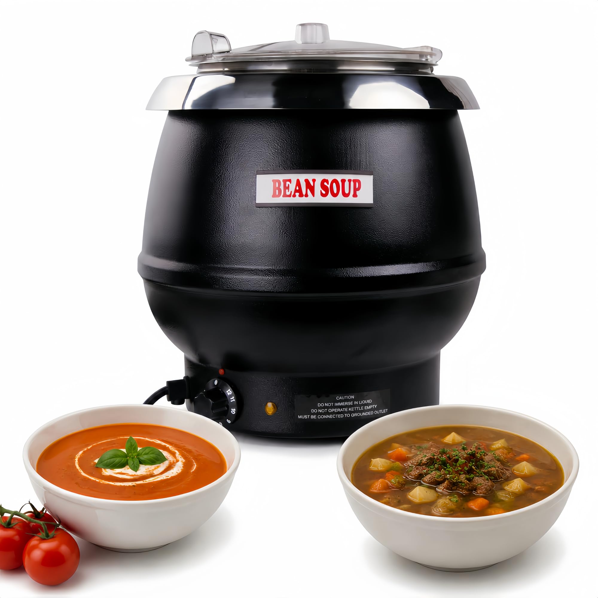 CLIVIA Commercial Electric Soup Warmer with Temperature Control