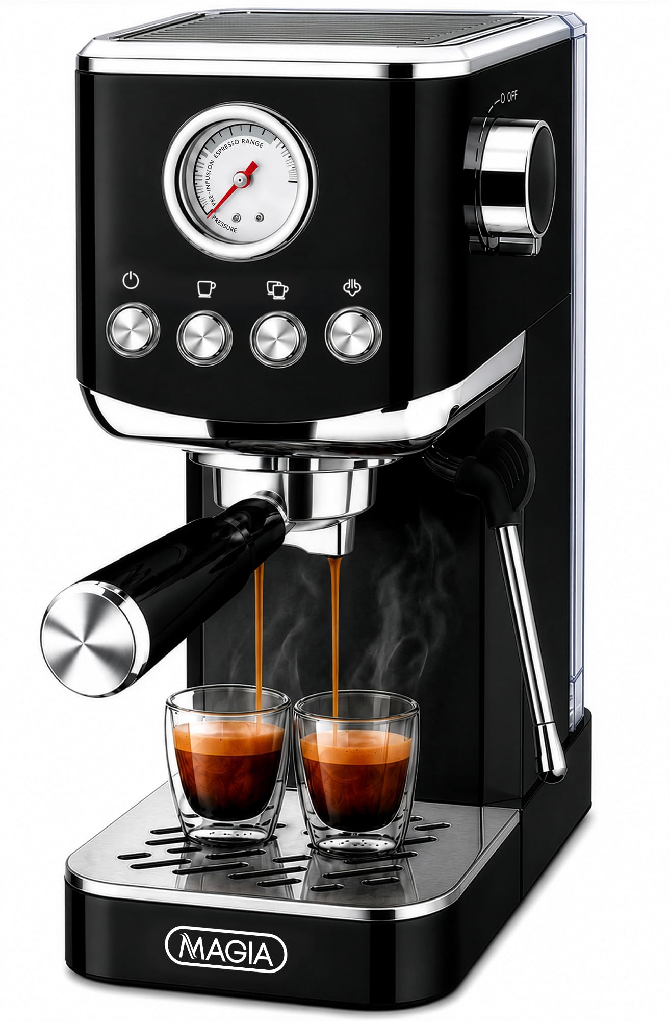 Zulay Kitchen Magia Espresso Machine for Home and Office