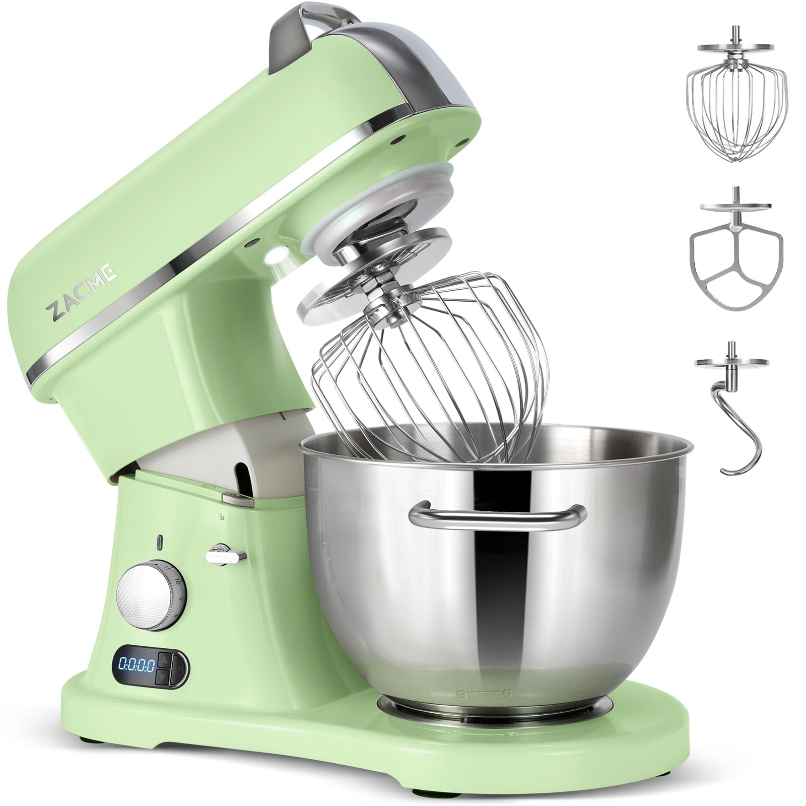 8.4QT Commercial Stand Mixer 800W with NSF Certified and Aluminum Die Casting, Mixers Kitchen Electric Stand Mixer Metal Food Mixer
