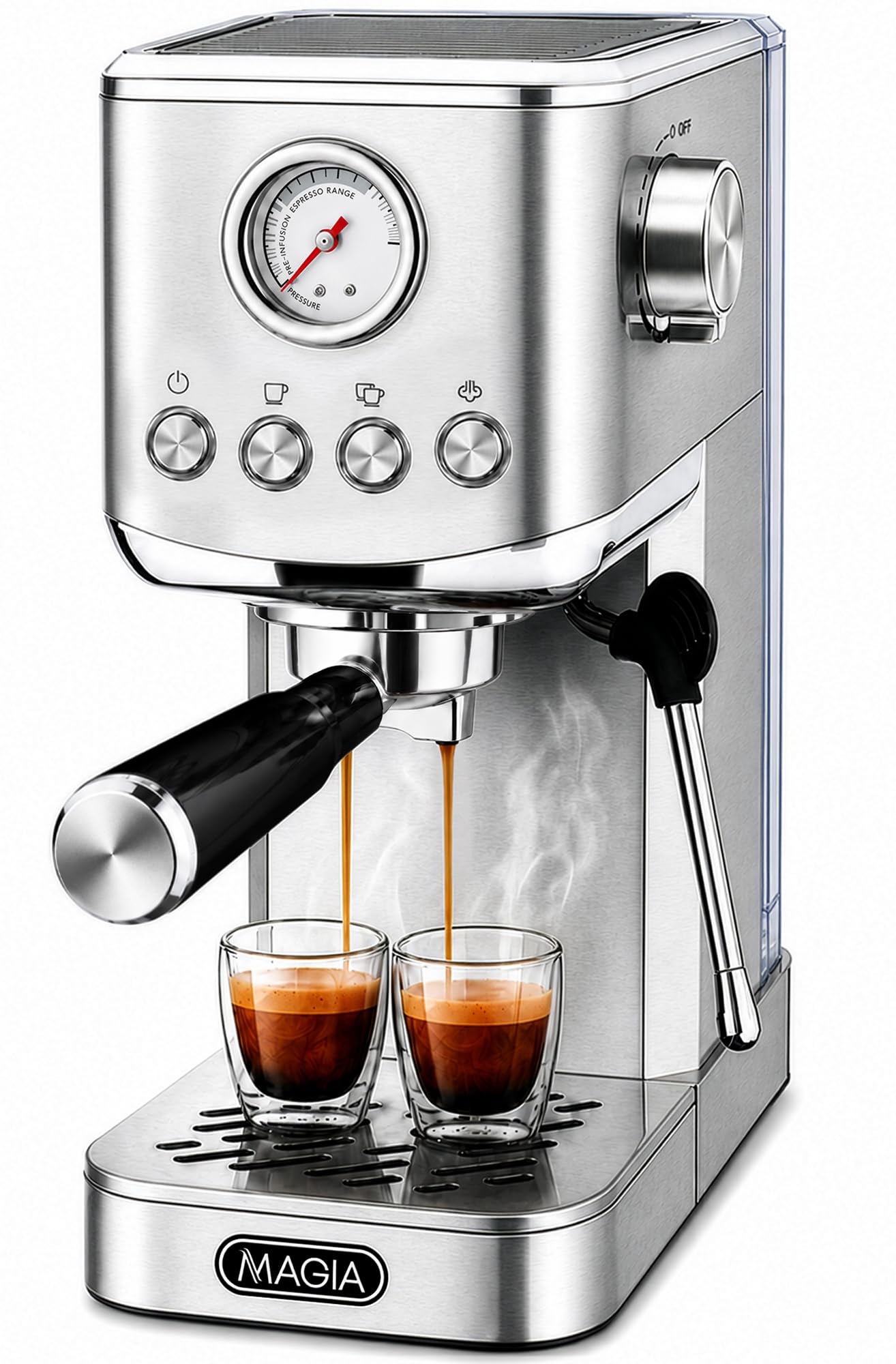 Zulay Kitchen Magia Espresso Machine for Home and Office