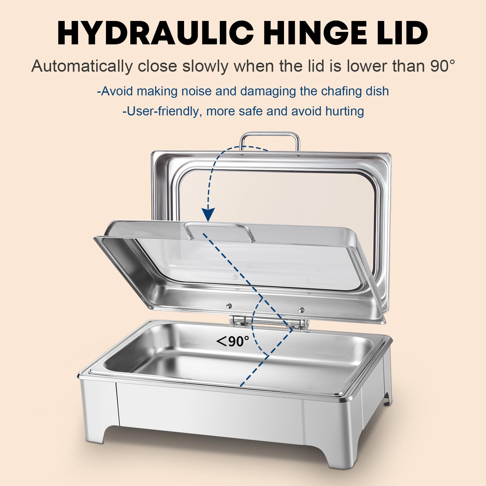 Electric Stainless Steel Chafing Dish Buffet Server Set
