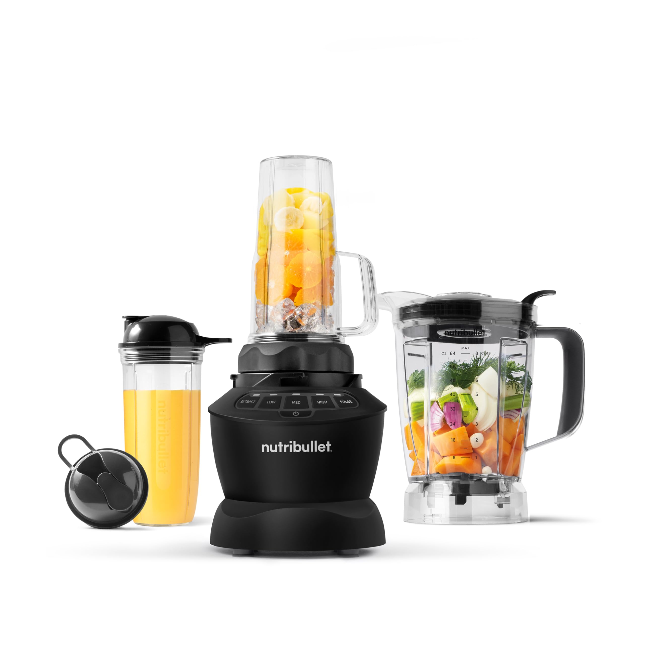NutriBullet ZNBF30500Z Blender Combo 1200 Watt Dishwasher Safe Plastic food blender