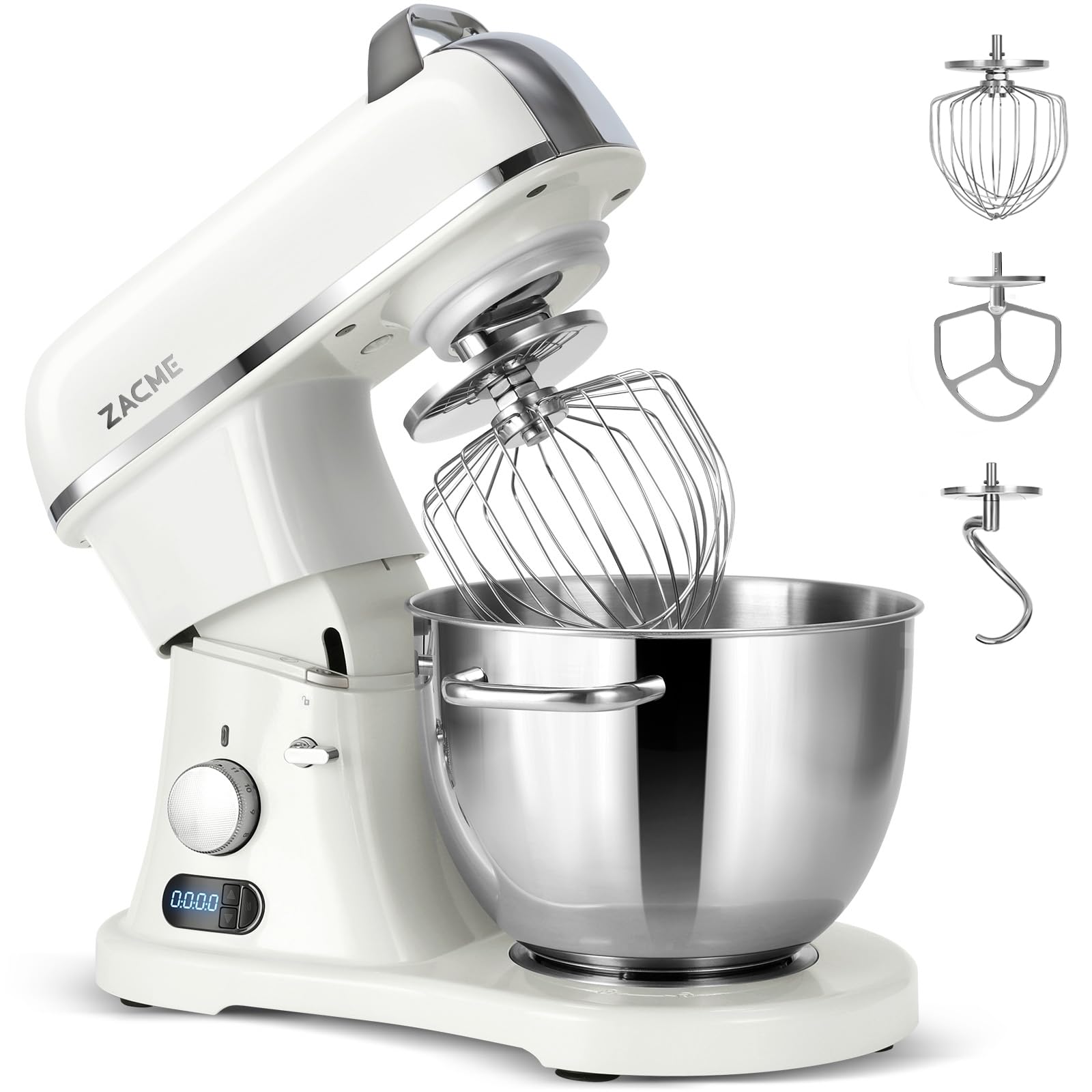 8.4QT Commercial Stand Mixer 800W with NSF Certified and Aluminum Die Casting, Mixers Kitchen Electric Stand Mixer Metal Food Mixer