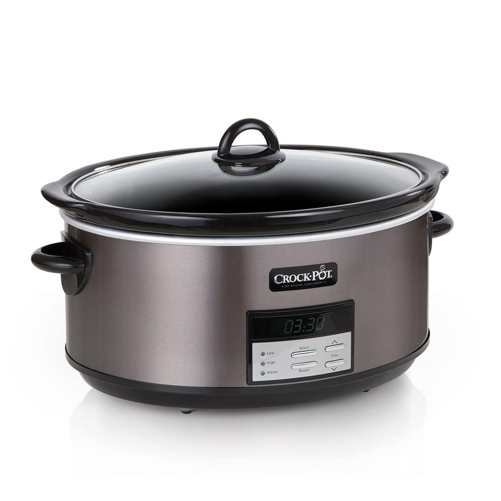 Crock-Pot Programmable Stainless Steel 1500 Oval Slow Cooker