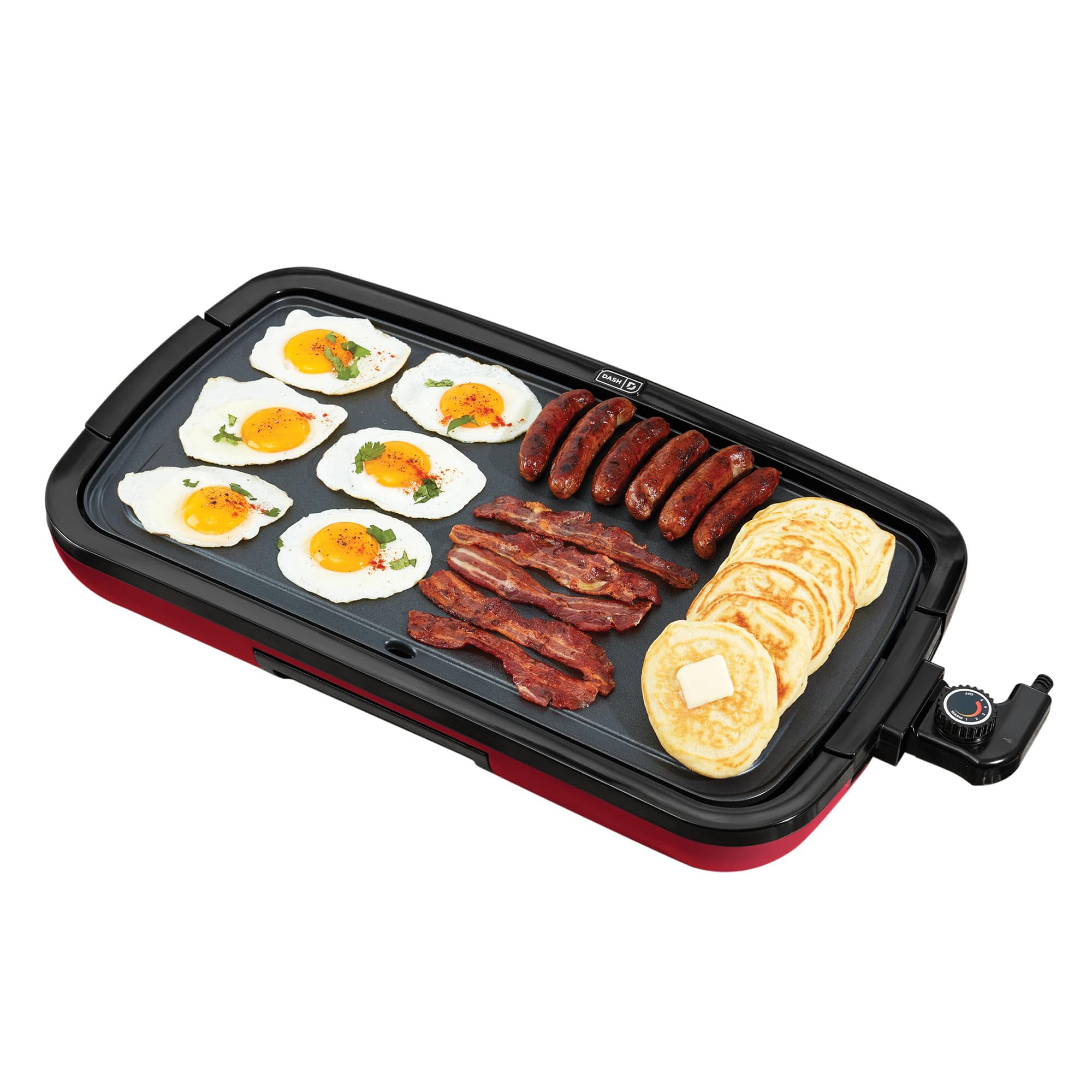 Dash Everyday Electric Griddle - Indoor Griddle for Versatile Cooking - Features Quick-Heating, Anti-Slip Feet, and Removable, Nonstick Plate