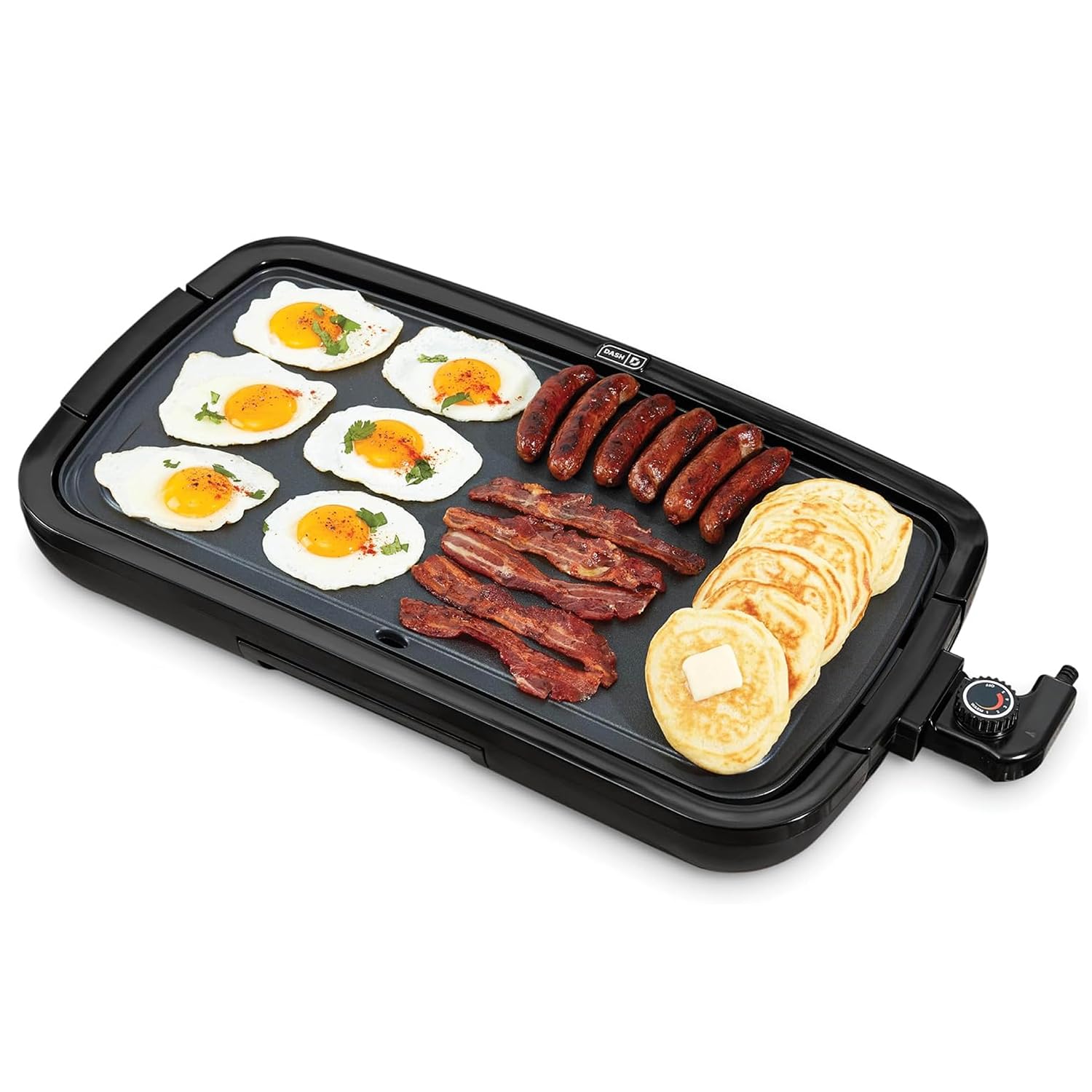 Dash Everyday Electric Griddle - Indoor Griddle for Versatile Cooking - Features Quick-Heating, Anti-Slip Feet, and Removable, Nonstick Plate