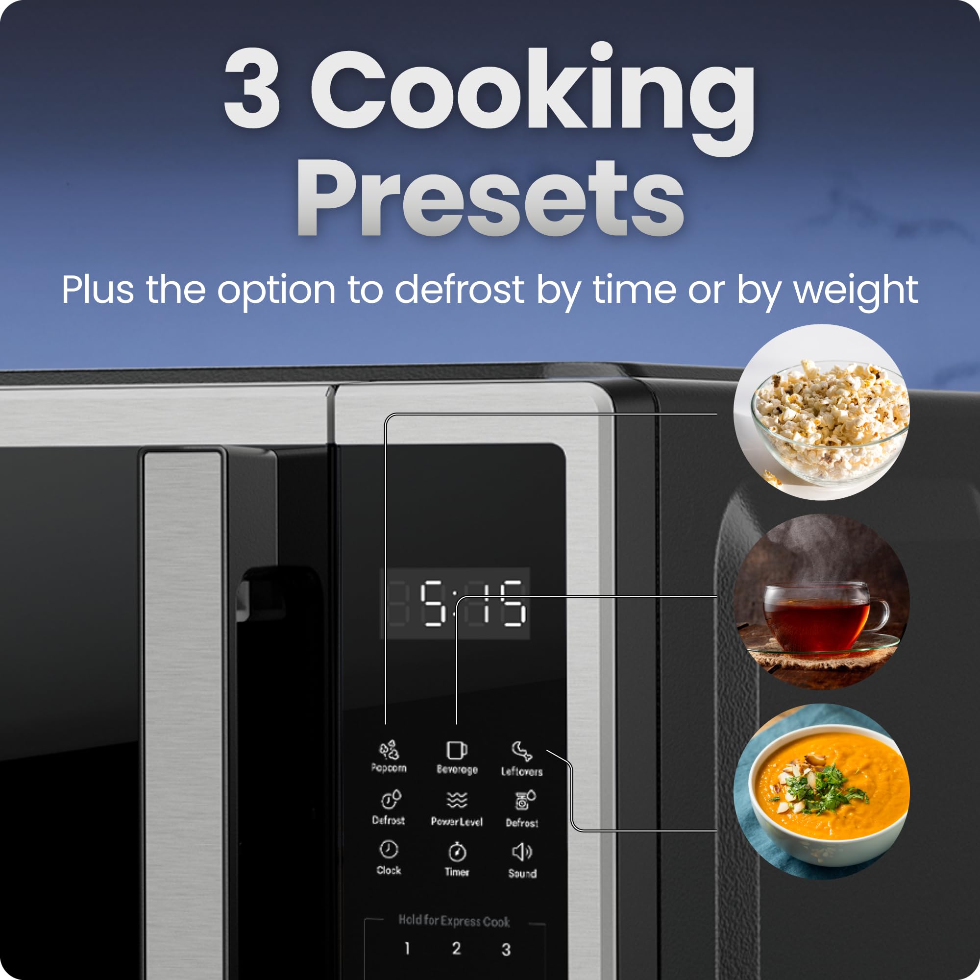 Chefman Countertop Microwave Oven cook