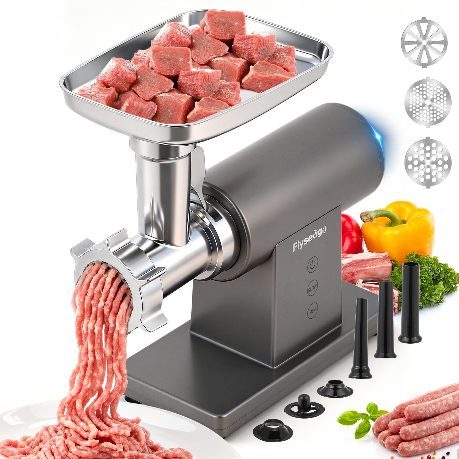 Flyseago Multifunctional Electric Meat Grinder 3200W Touch Control