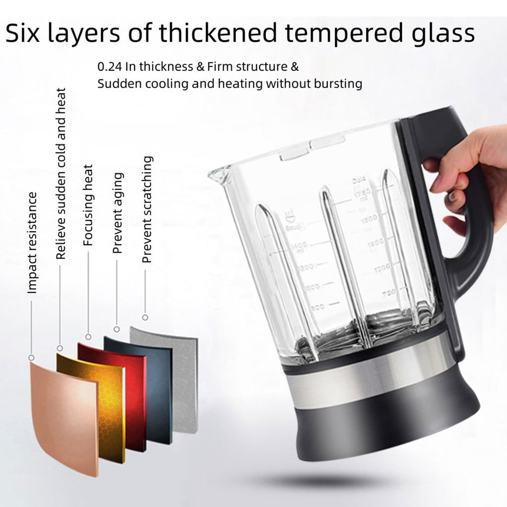 1200W Countertop Blender, Food Processor Hot Soup Maker with 9 Programs