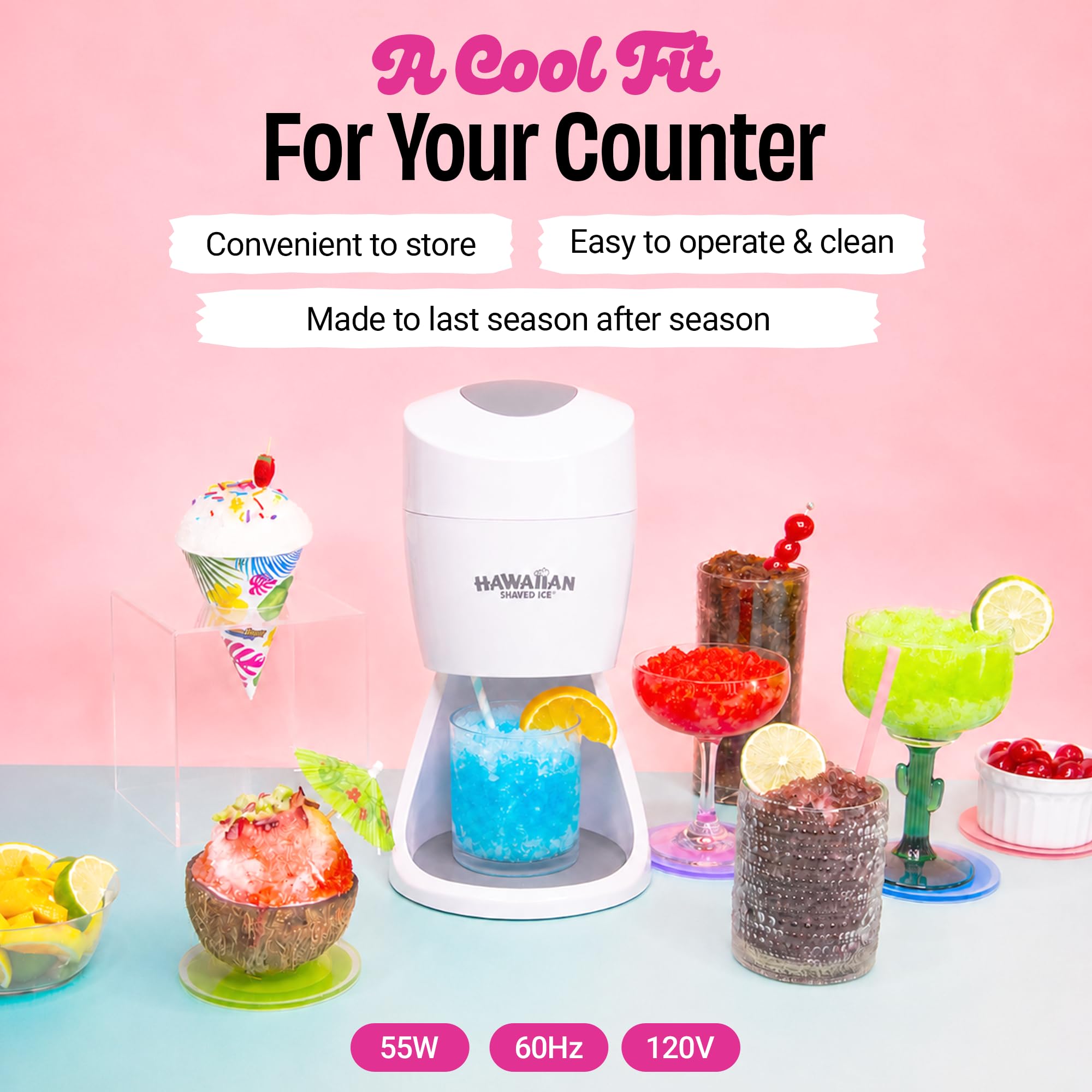 Hawaiian Shaved Ice S900A Snow Cone and Shaved Ice Maker