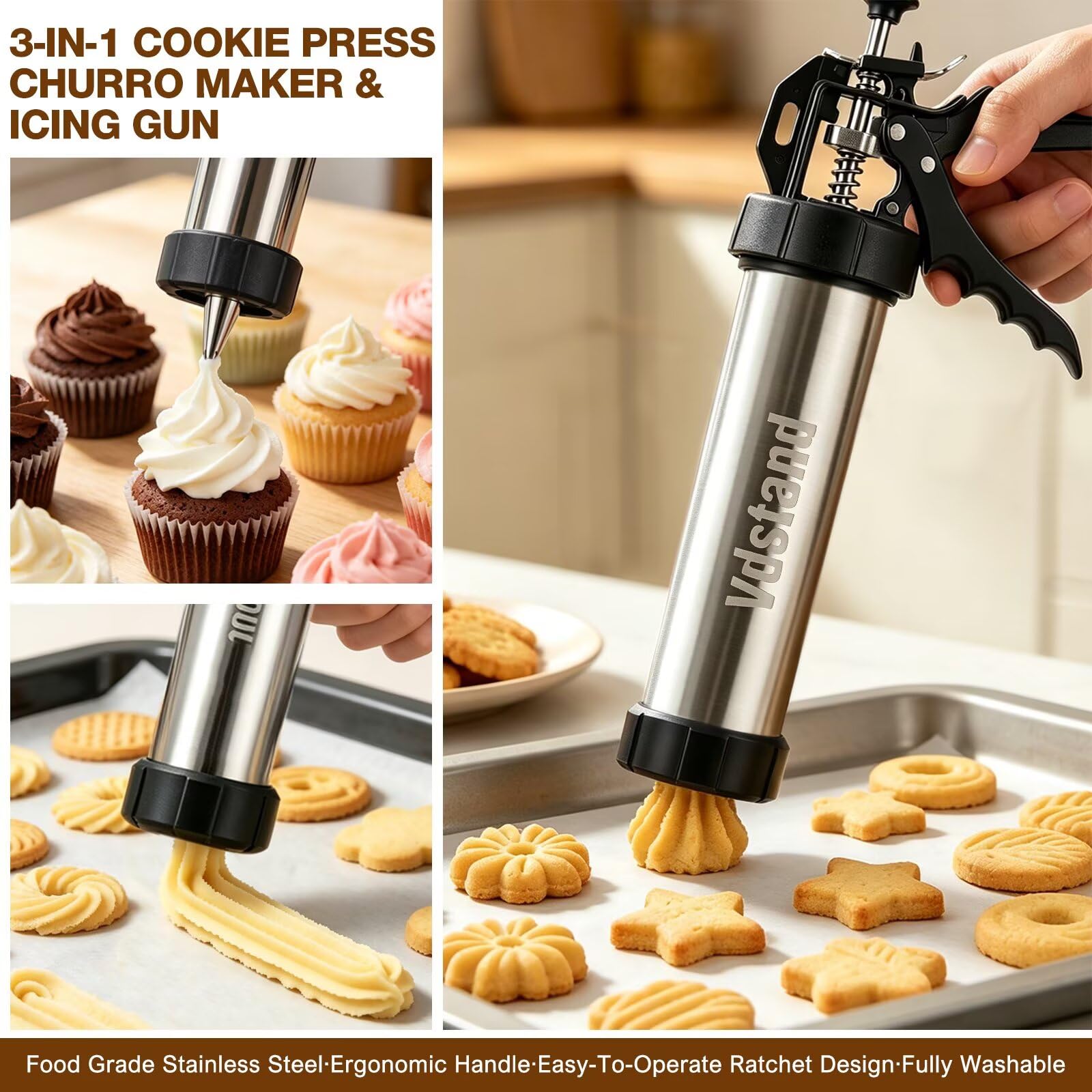 Spritz Cookie Press Gun