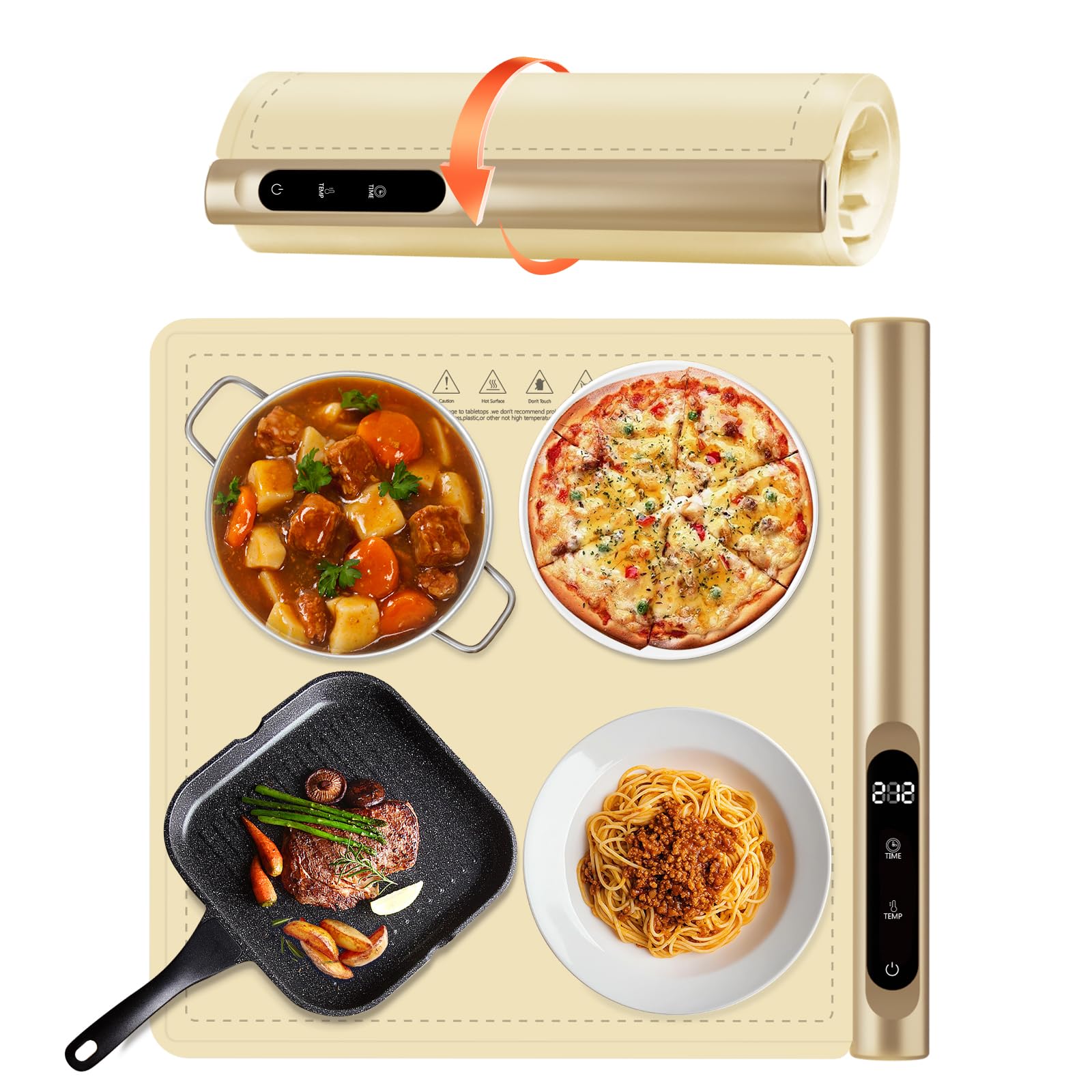 Newise Graphene Electric Food Warming Mat with 6 Heat Settings