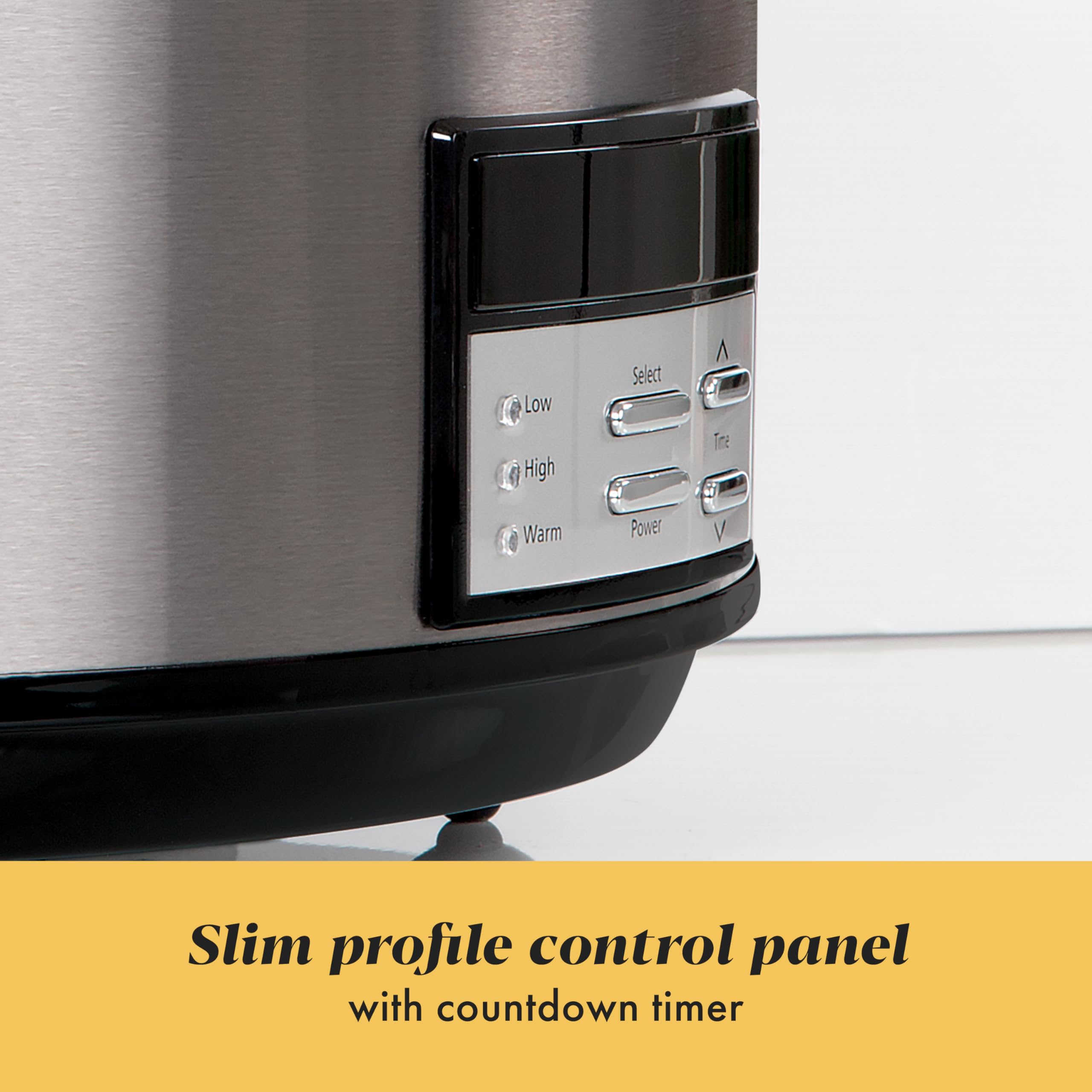 Crock-Pot Programmable Stainless Steel 1500 Oval Slow Cooker