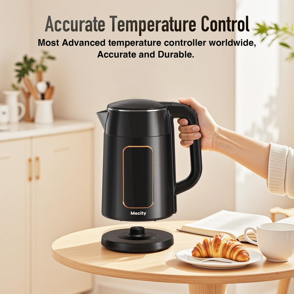 Mecity Electric Kettle 1.7 Liter Water Boiler with Temperature Control