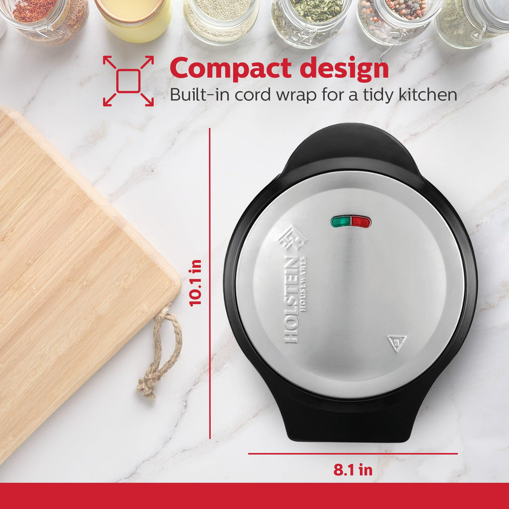 Holstein Housewares Nonstick Dual Omelet and Frittata Maker