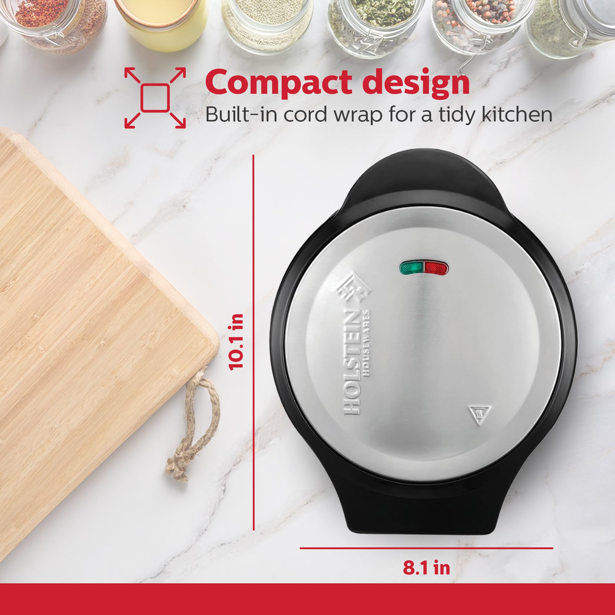 Holstein Housewares Nonstick Dual Omelet and Frittata Maker