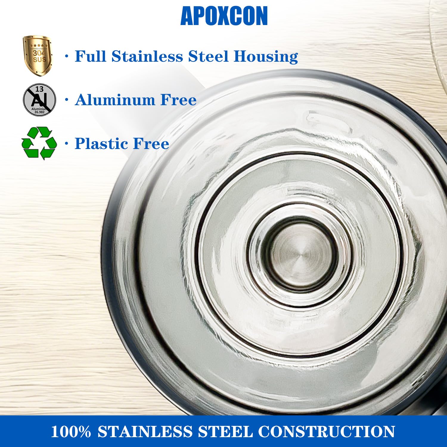 APOXCON All Stainless Steel Electric Coffee Percolator