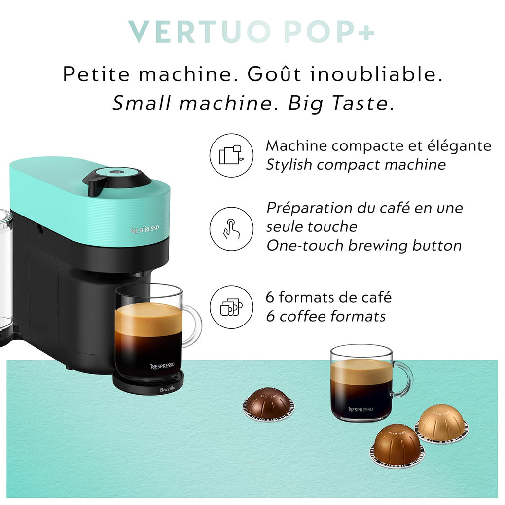 Nespresso Vertuo Pop+ Coffee and Espresso Maker by Breville