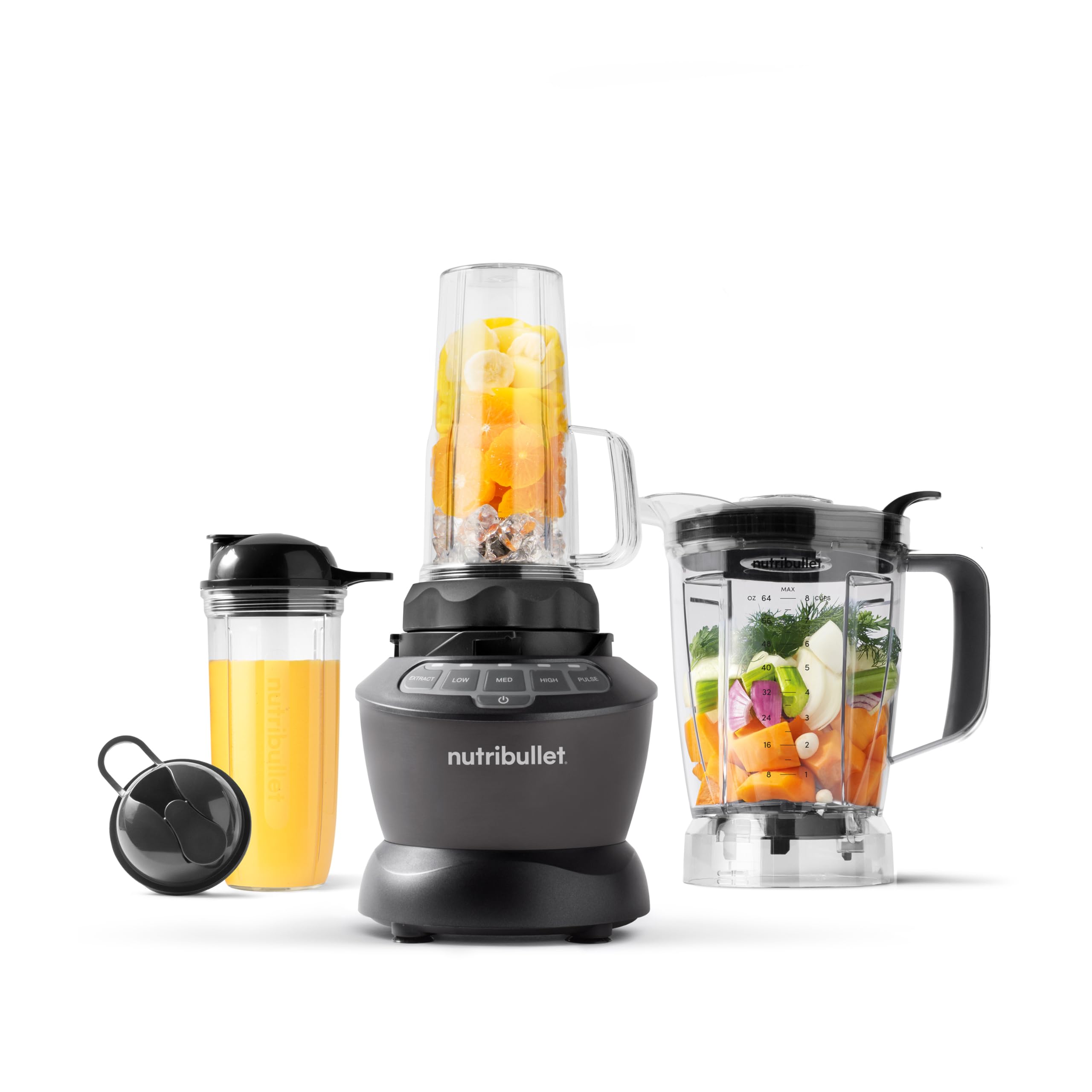 NutriBullet ZNBF30500Z Blender Combo 1200 Watt Dishwasher Safe Plastic food blender