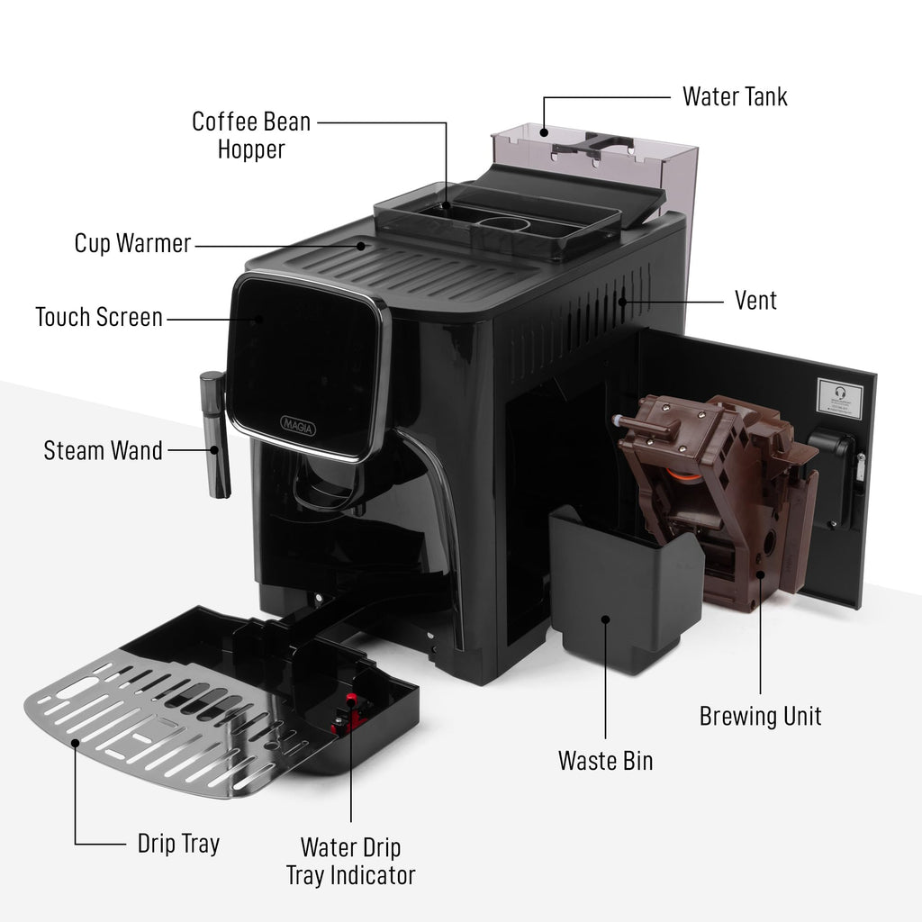 Zulay Kitchen Magia Espresso Coffee Machine for Home & Office