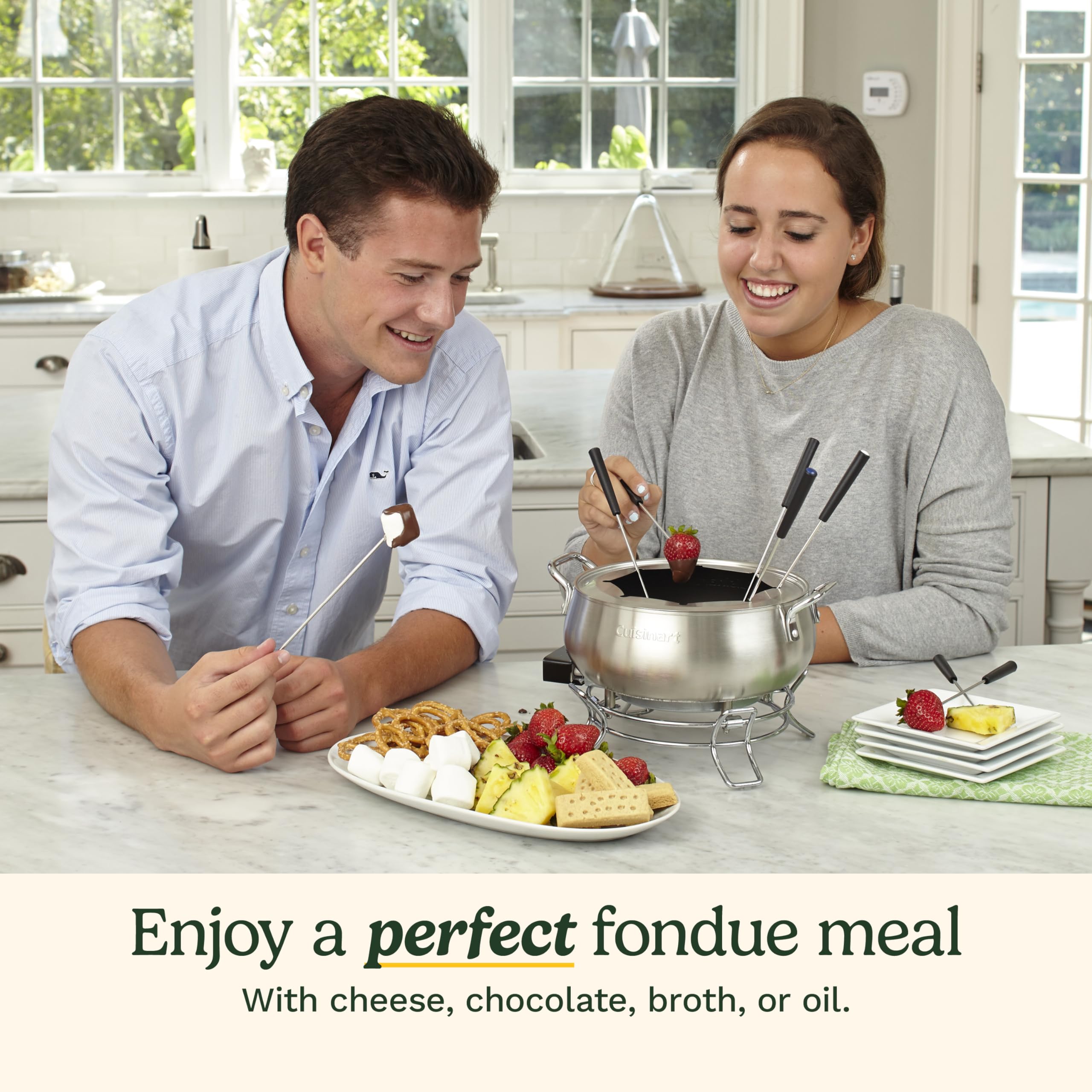 Cuisinart 3-Quart Stainless Steel Electric Fondue Pot