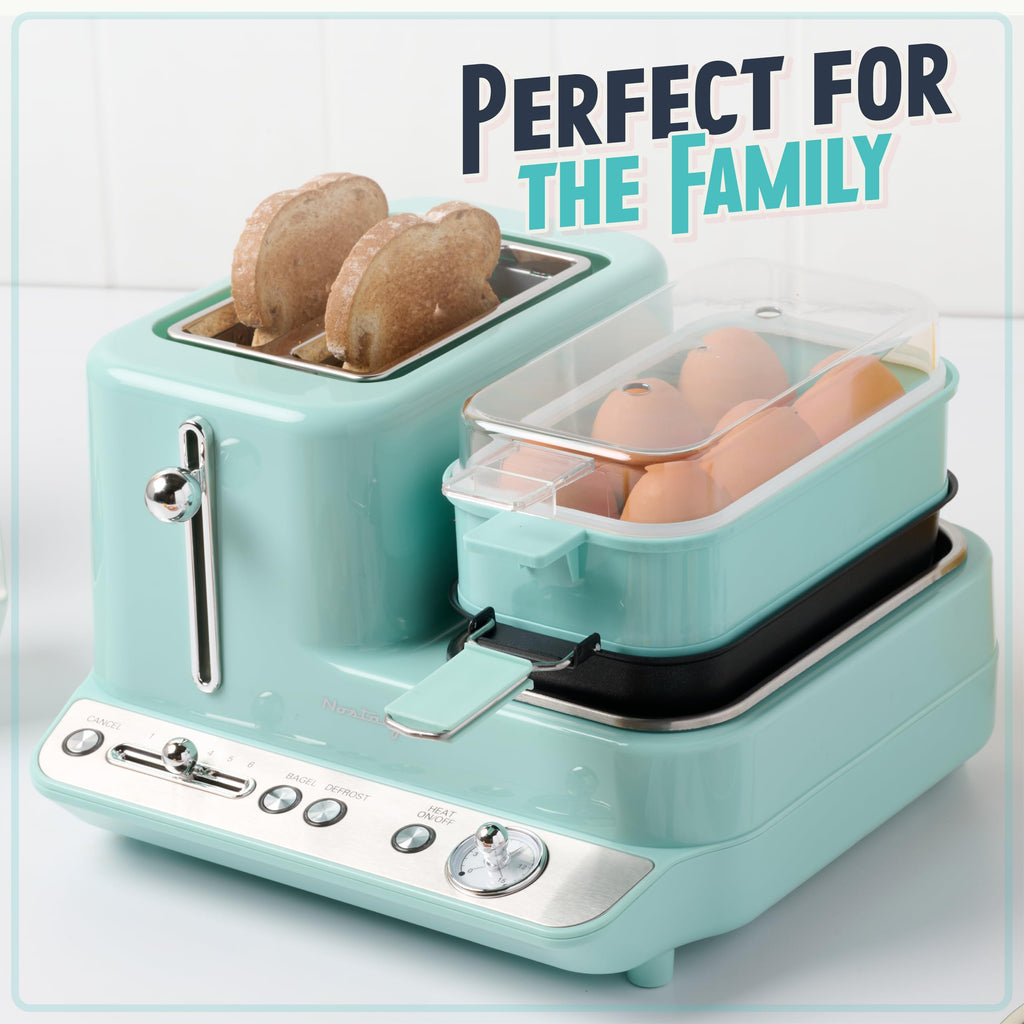 Nostalgia 3-in-1 Electric Breakfast Station with Coffee Maker