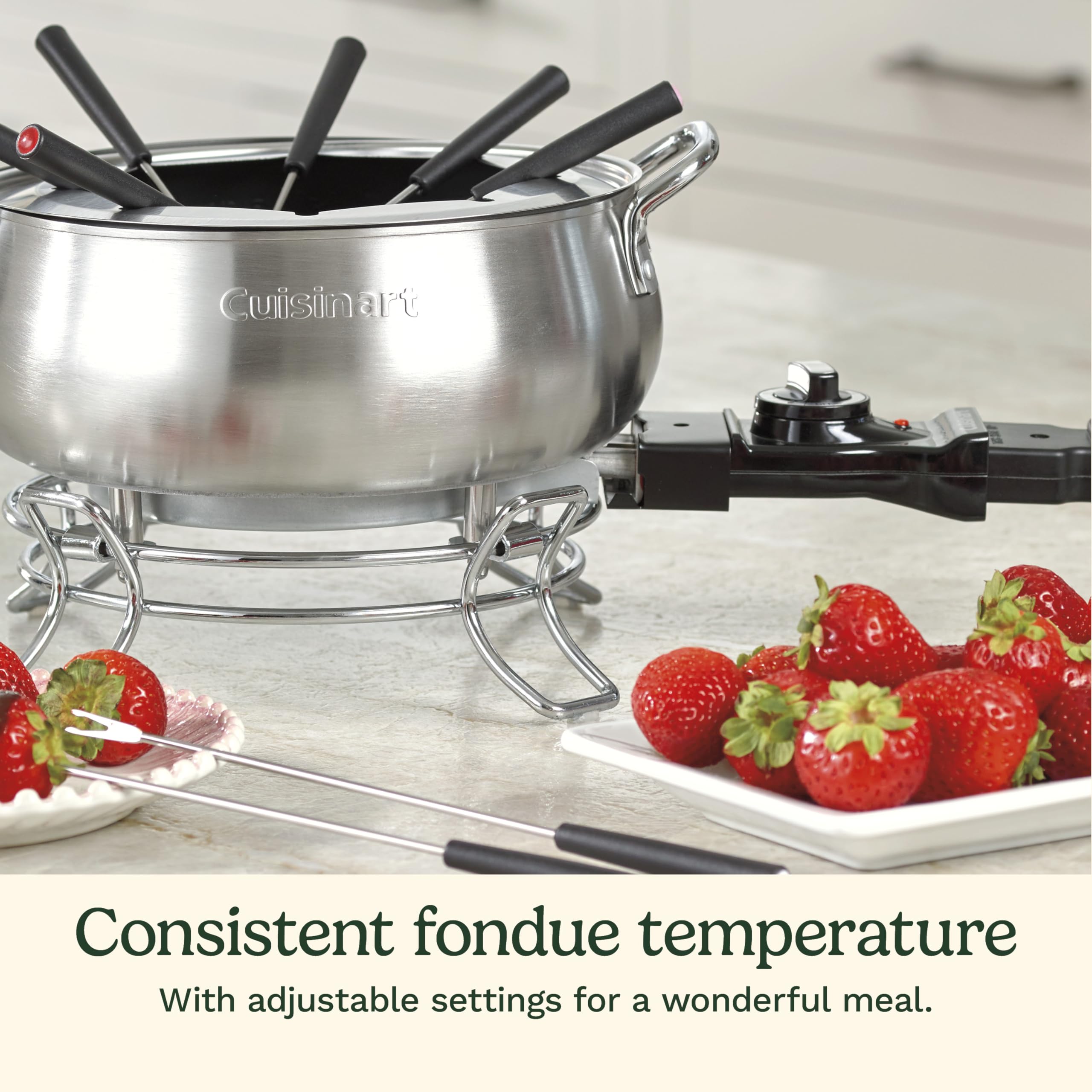 Cuisinart 3-Quart Stainless Steel Electric Fondue Pot
