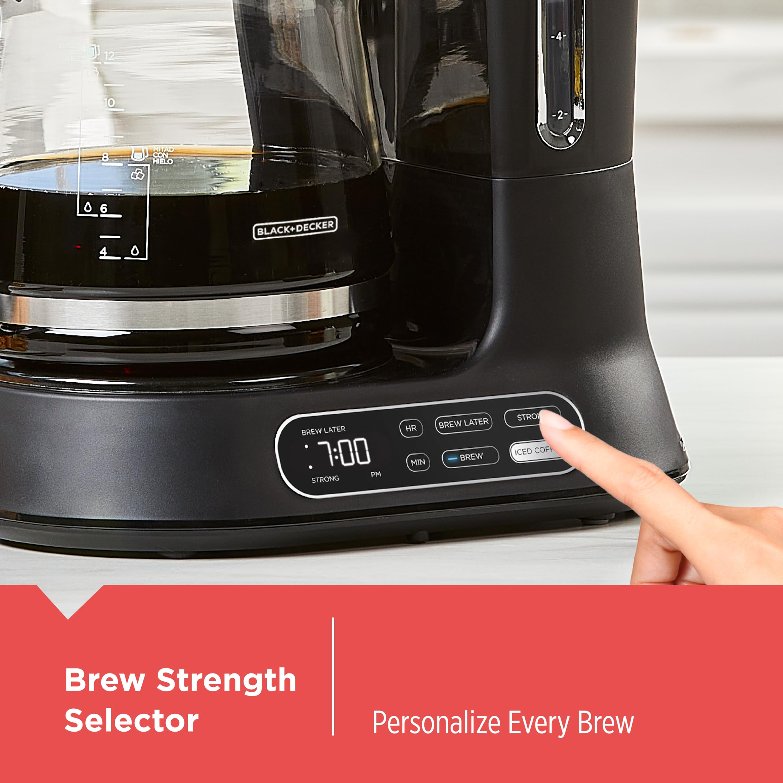 BLACK+DECKER 12-Cup Digital Coffee Maker