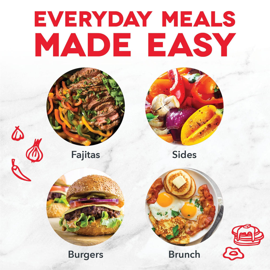 Dash Everyday Electric Griddle - Indoor Griddle for Versatile Cooking - Features Quick-Heating, Anti-Slip Feet, and Removable, Nonstick Plate