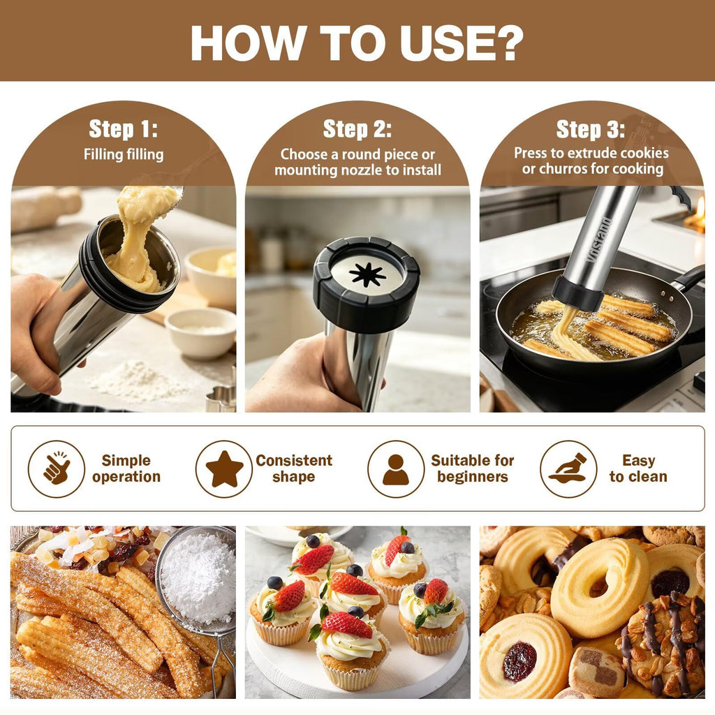 Spritz Cookie Press Gun