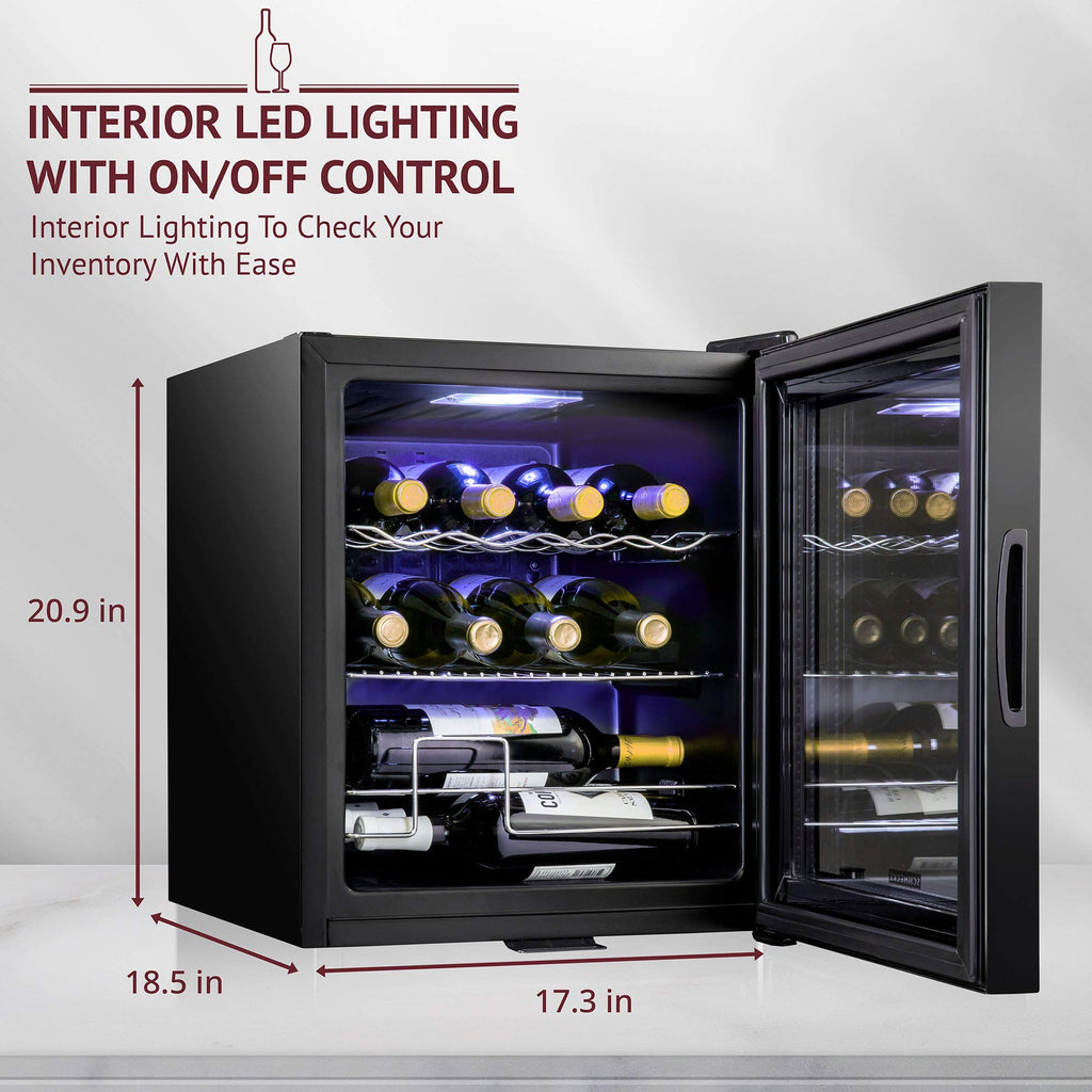 SCHMÉCKÉ Freestanding Wine Cooler Refrigerator with Lock