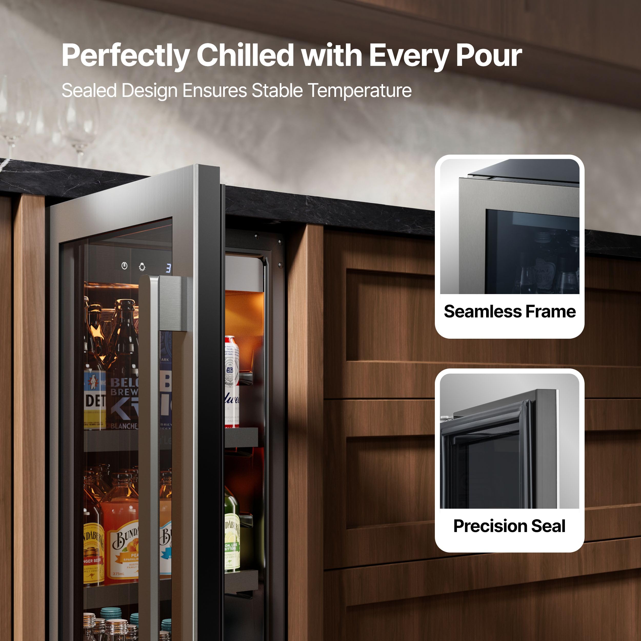 Ca'Lefort Built-In or Freestanding Beverage Refrigerator